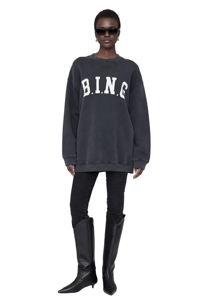 Tyler Sweatshirt Bing - Washed Black