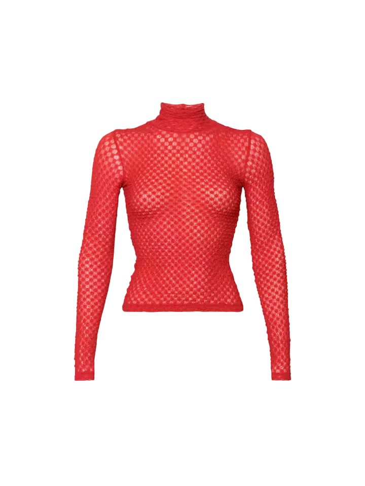 Fishnet turtleneck on sale