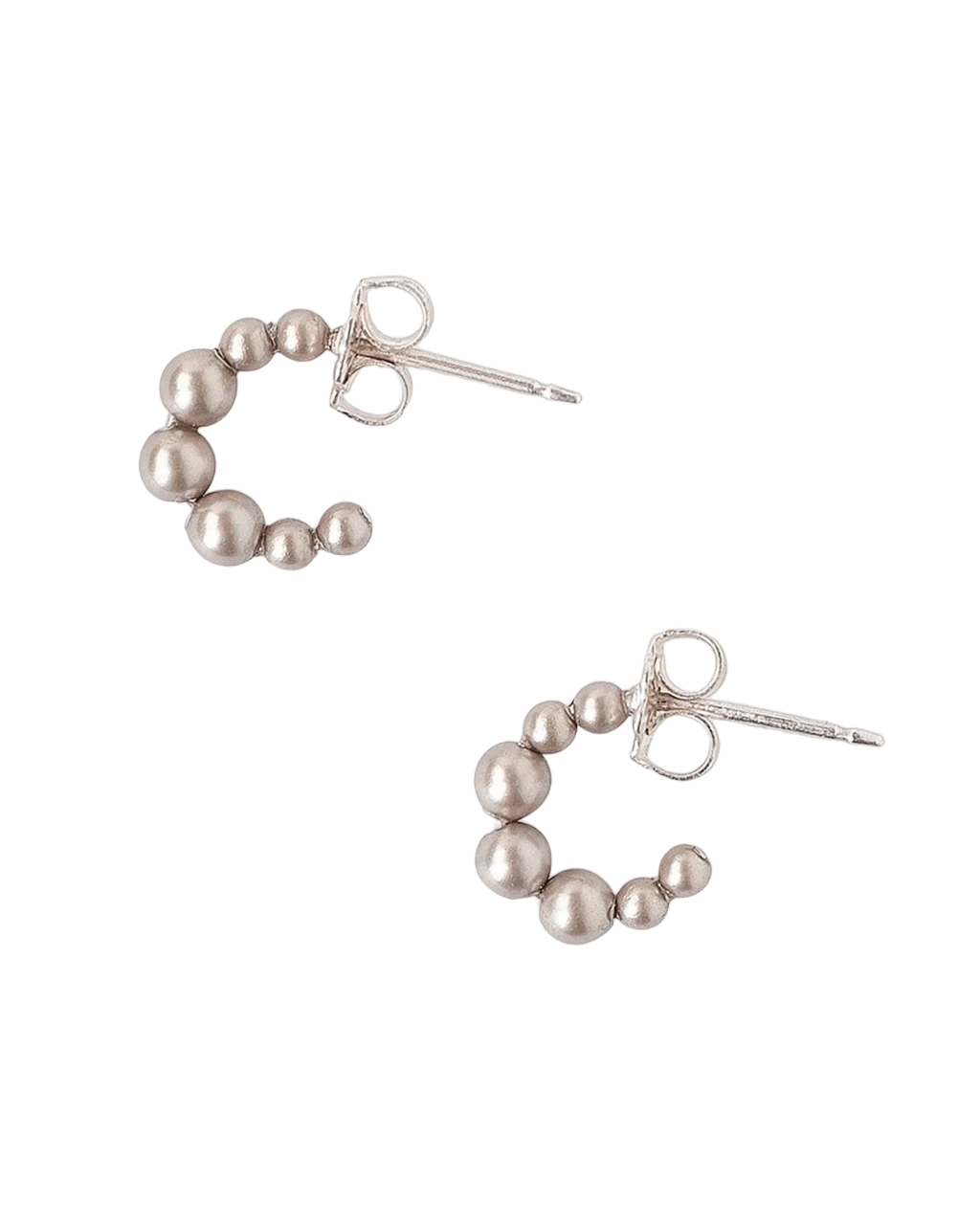 Pearl dangle 2025 hoop earrings