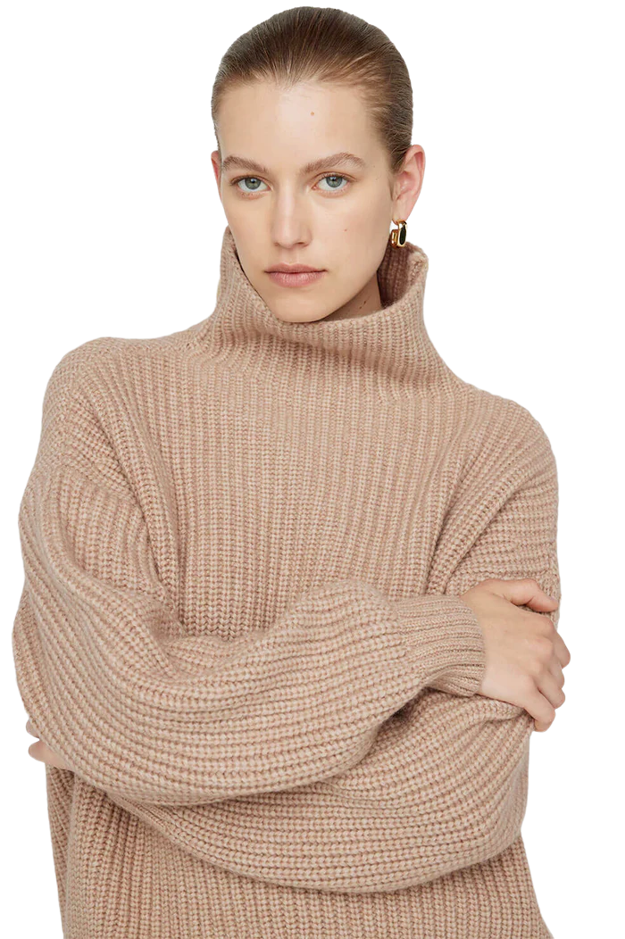 Sydney Sweater - Camel - Shop Yu Fashion