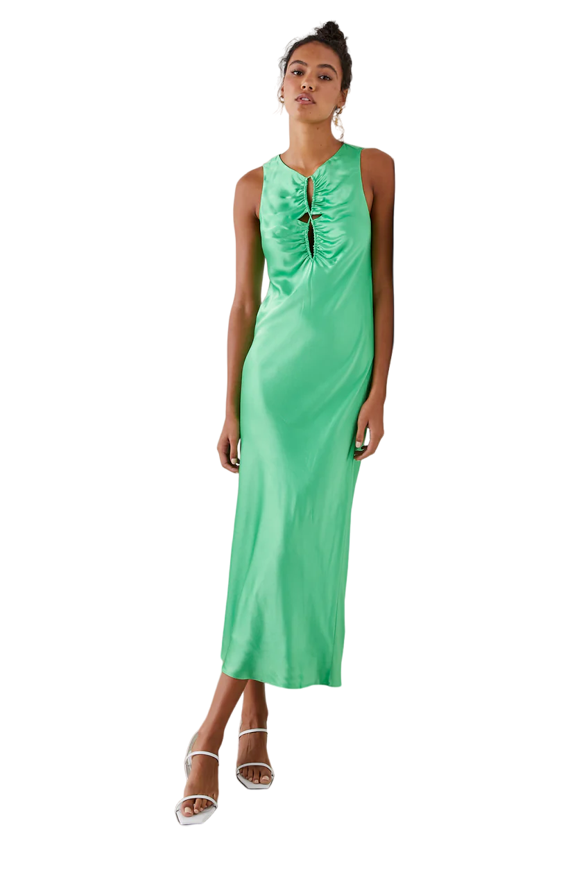 Fiona Dress - Vibrant Green