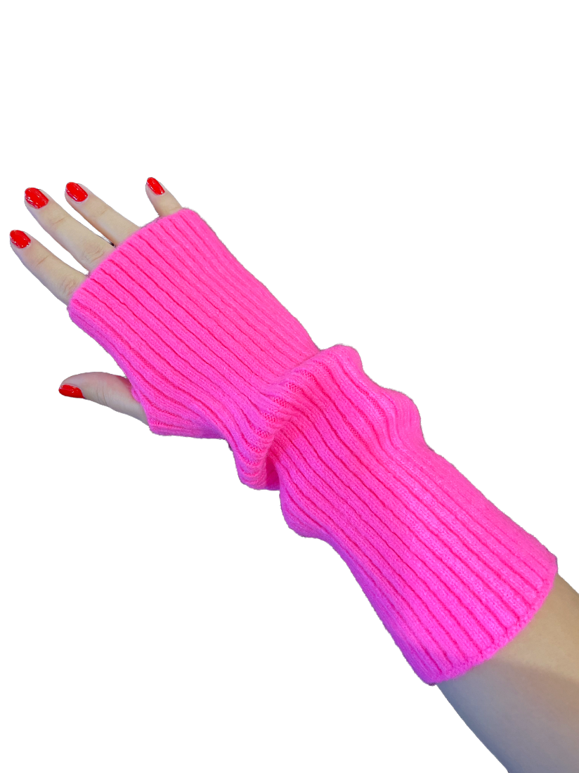 Ribbed Armwarmers - Pink