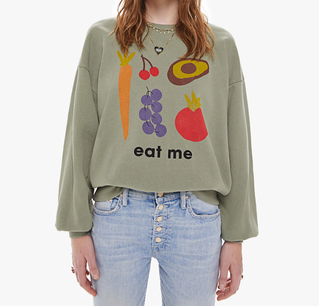 The Drop Square Sweatshirt - Eat Me - Shop Yu Fashion