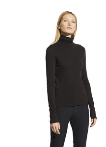 Essential Long Sleeve Turtleneck - Black - Shop Yu Fashion