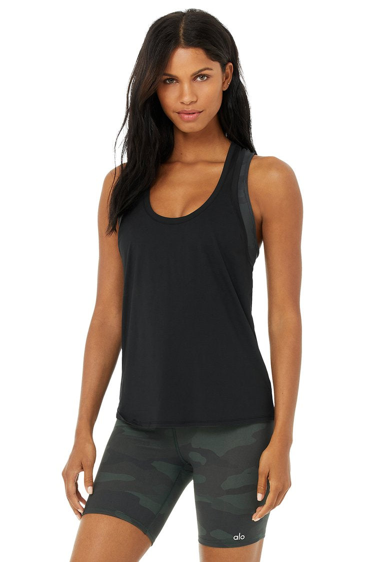 IN STORE ONLY - Pulse Tank - Black - Shop Yu Fashion