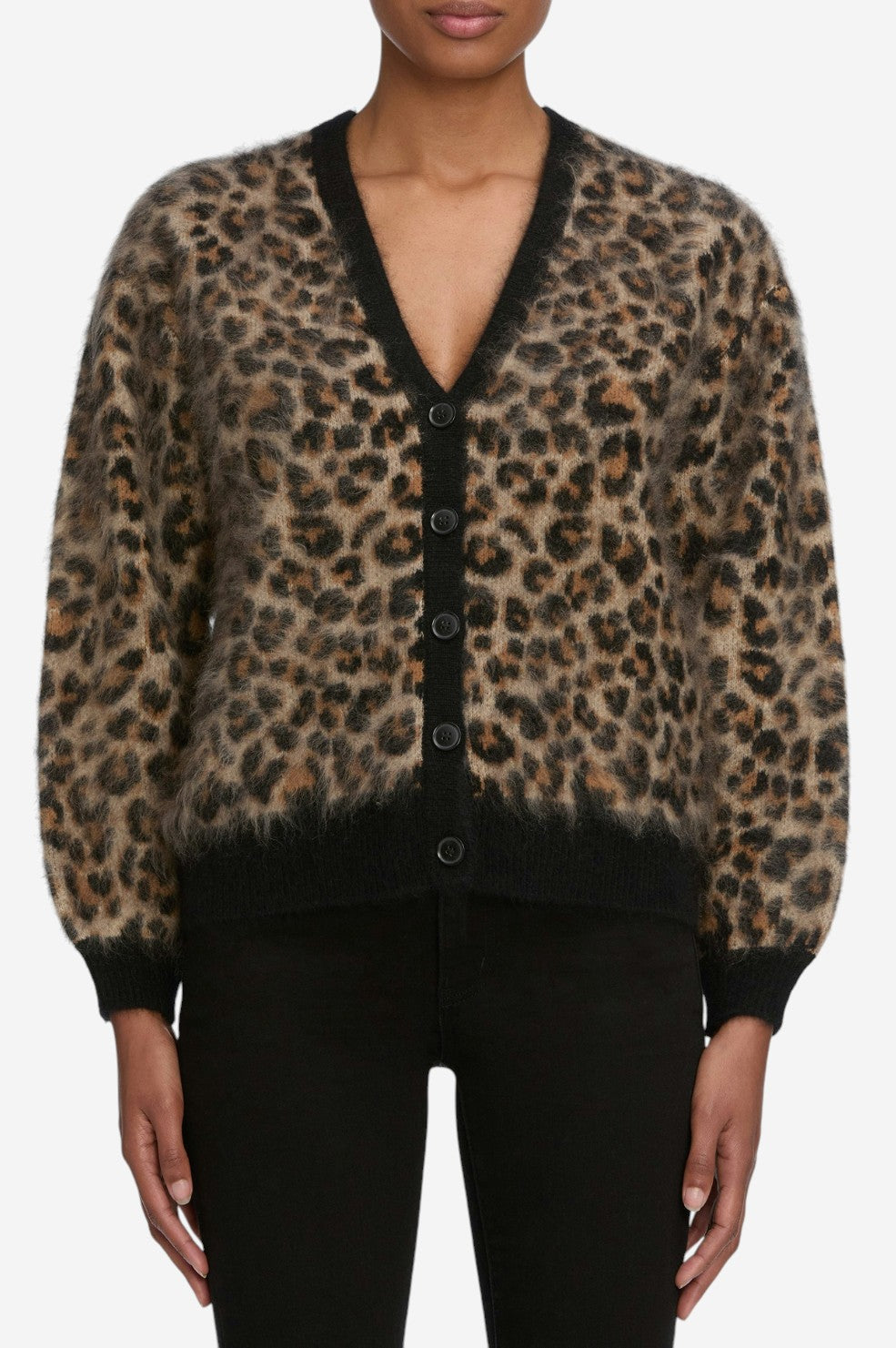 *PREORDER* The Brushed Cashmere Cardi - Leopard - Shop Yu Fashion