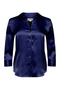 Dani Silk Blouse - Midnight