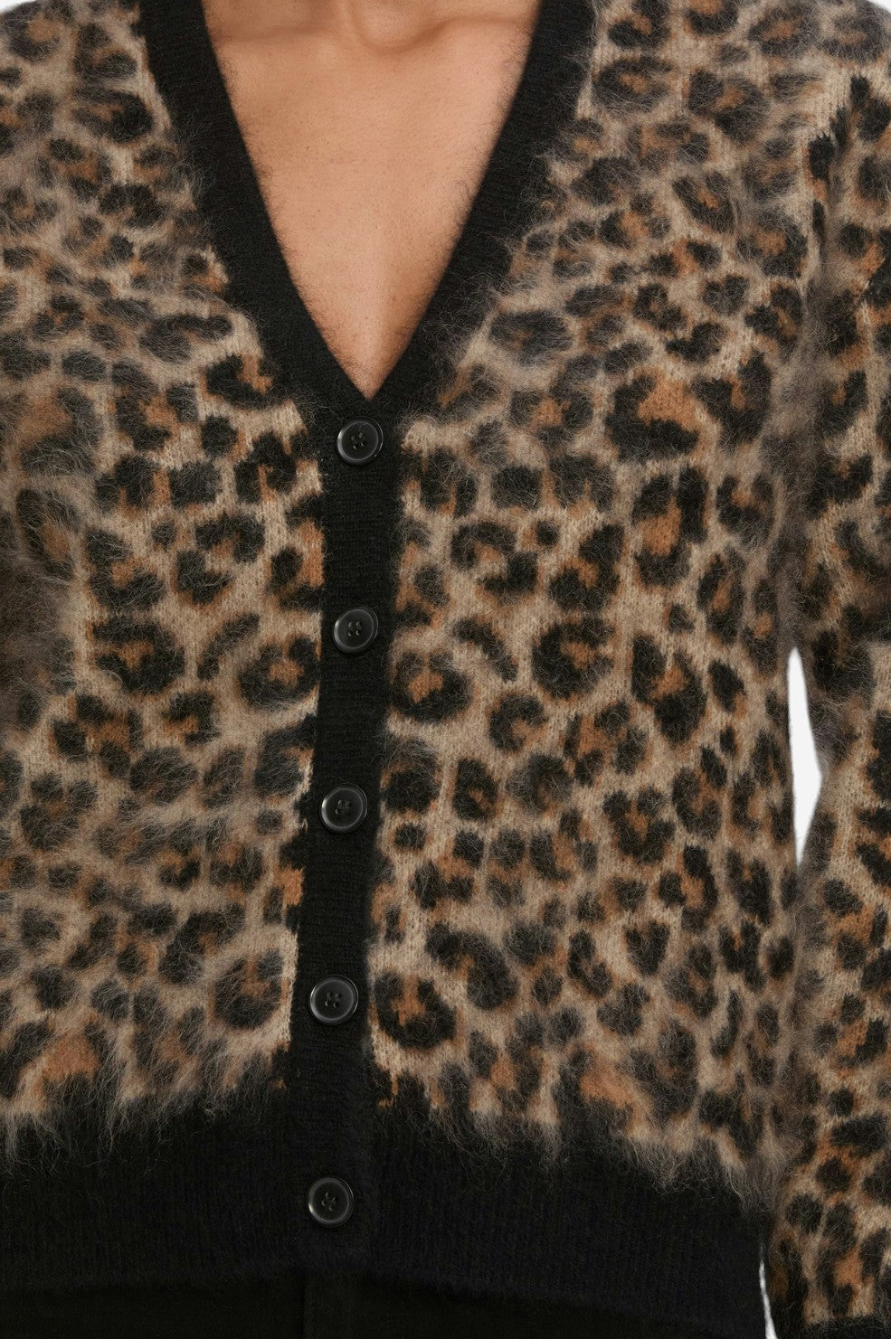 *PREORDER* The Brushed Cashmere Cardi - Leopard - Shop Yu Fashion