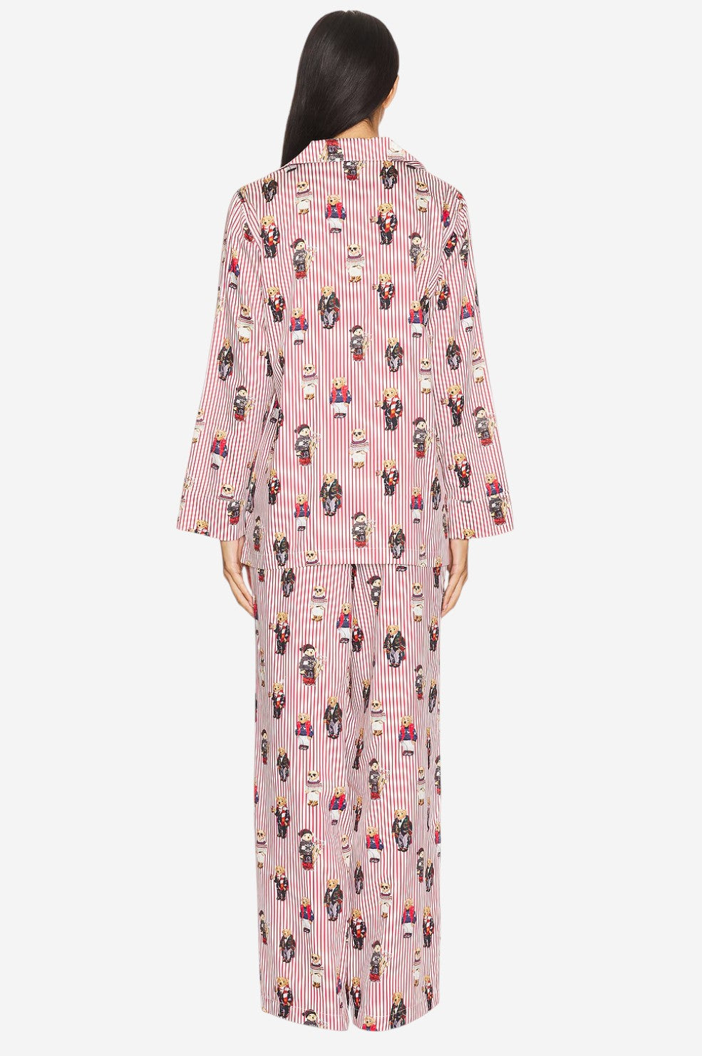 Madison PJ Set - Iconic Bear Snowfall Red - Shop Yu Fashion