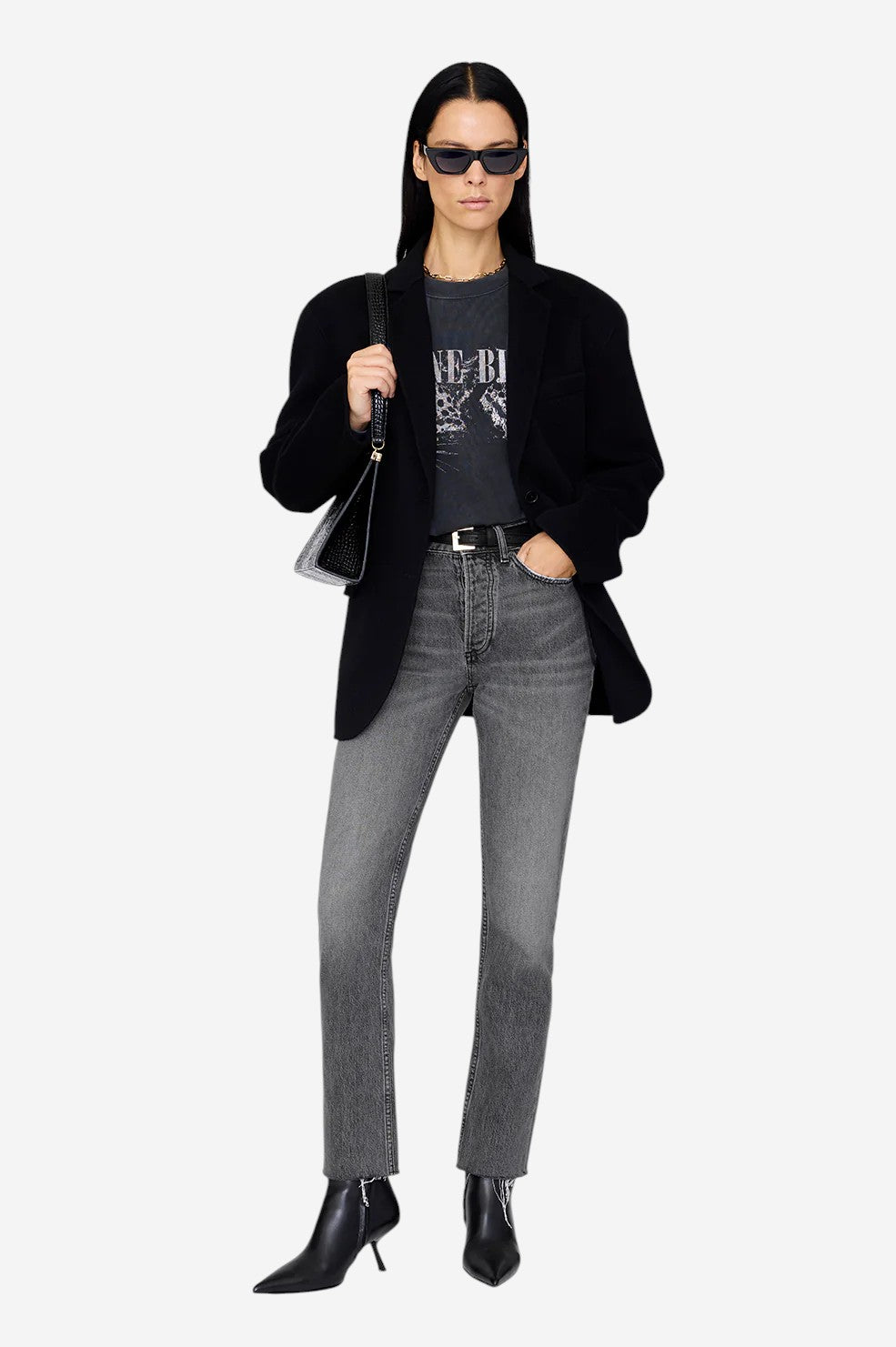 *PRE-ORDER* Spencer Sweatshirt Leopard - Washed Black - Shop Yu Fashion