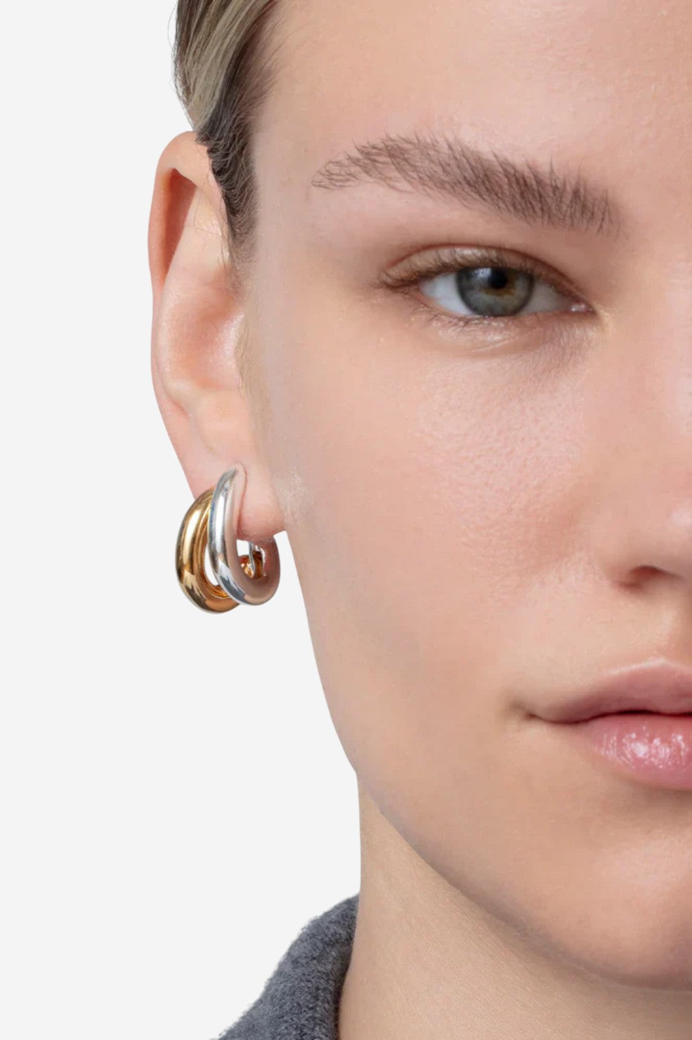 Florence Earrings - Two-Tone - Shop Yu Fashion
