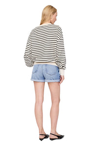 Dean Sweatshirt - Black Stripe French Terry