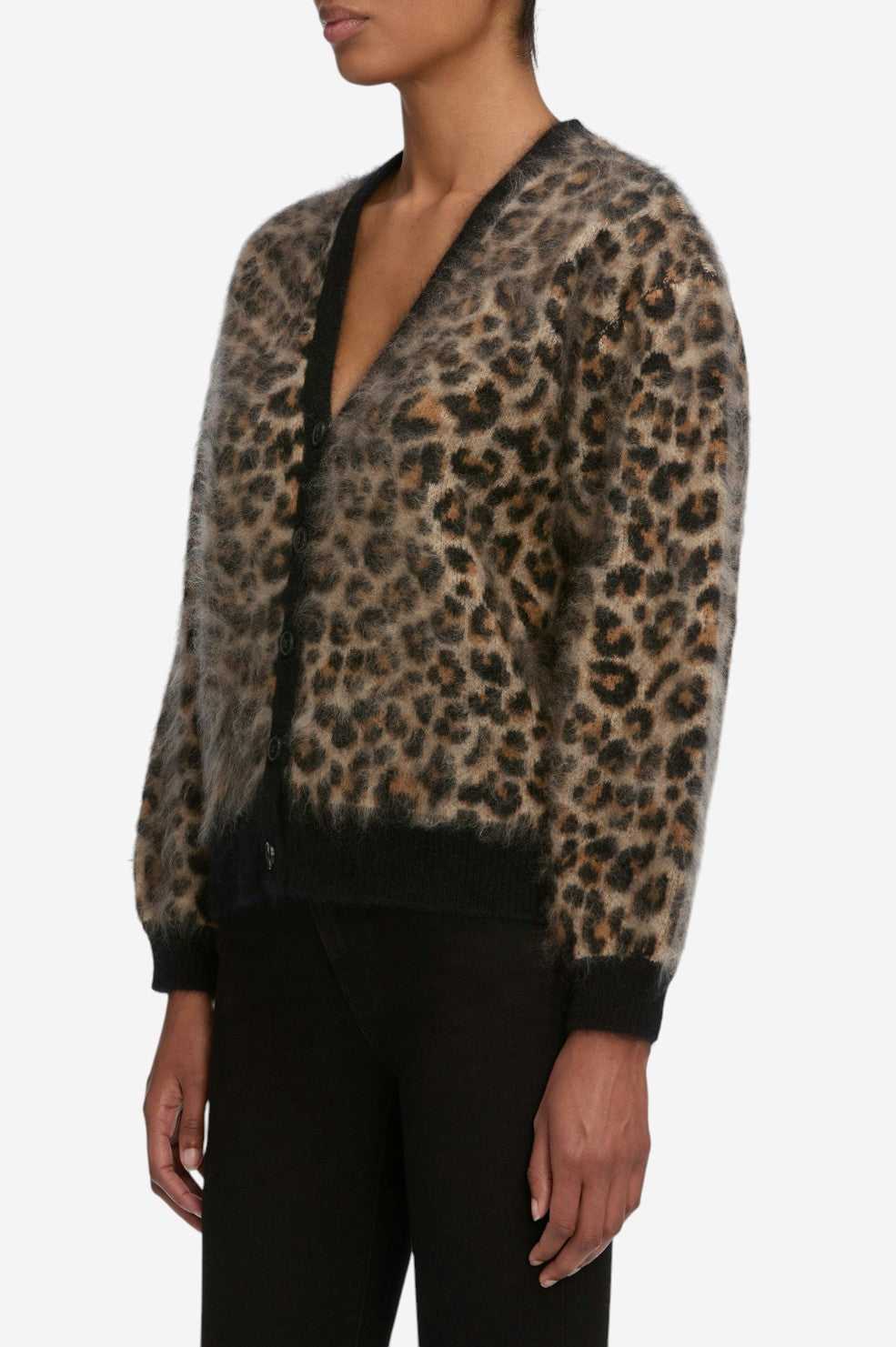*PREORDER* The Brushed Cashmere Cardi - Leopard - Shop Yu Fashion