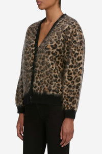 *PREORDER* The Brushed Cashmere Cardi - Leopard - Shop Yu Fashion