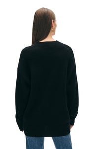 Cashmere Luxe Pocket Cardigan - Black