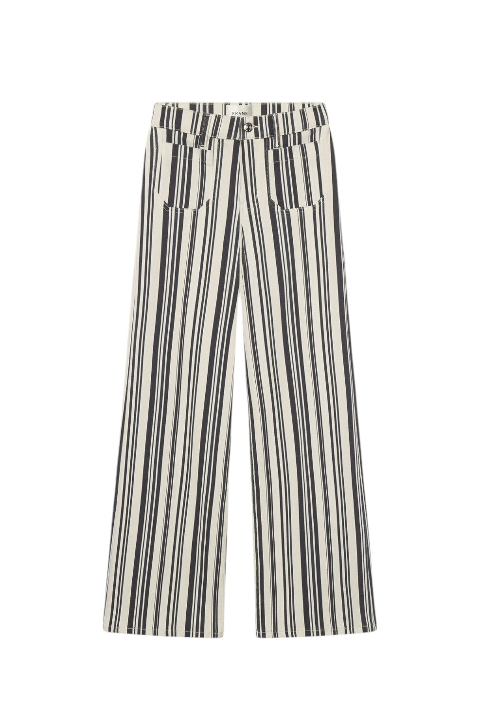 Le Slim Palazzo Modernist Pocket - Navy Stripe