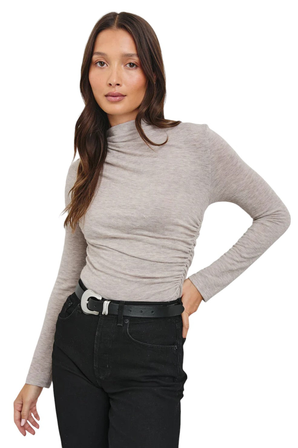 Joelle Top - Heather Oatmeal