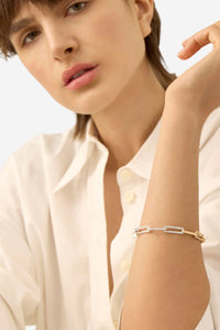 Andi Slim Bracelet - Two-Tone - Shop Yu Fashion