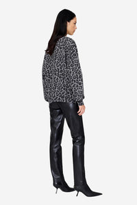 *PRE-ORDER* Miles Sweatshirt - Grey Leopard