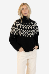 AggieFair Crewneck Pullover - Black/White - Shop Yu Fashion