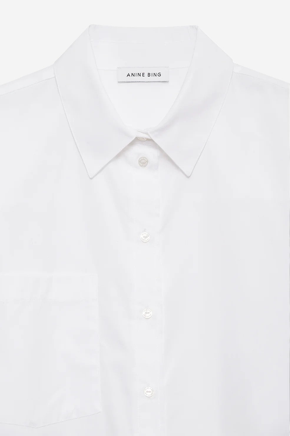Essie Cropped Shirt - White