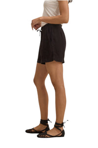 Velvet X Cleo Wade Amber Woven Linen Short - Black