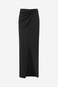 Emmarie Maxi Wrap Skirt - Black
