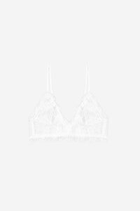 Lace Bra With Trim - Ivory