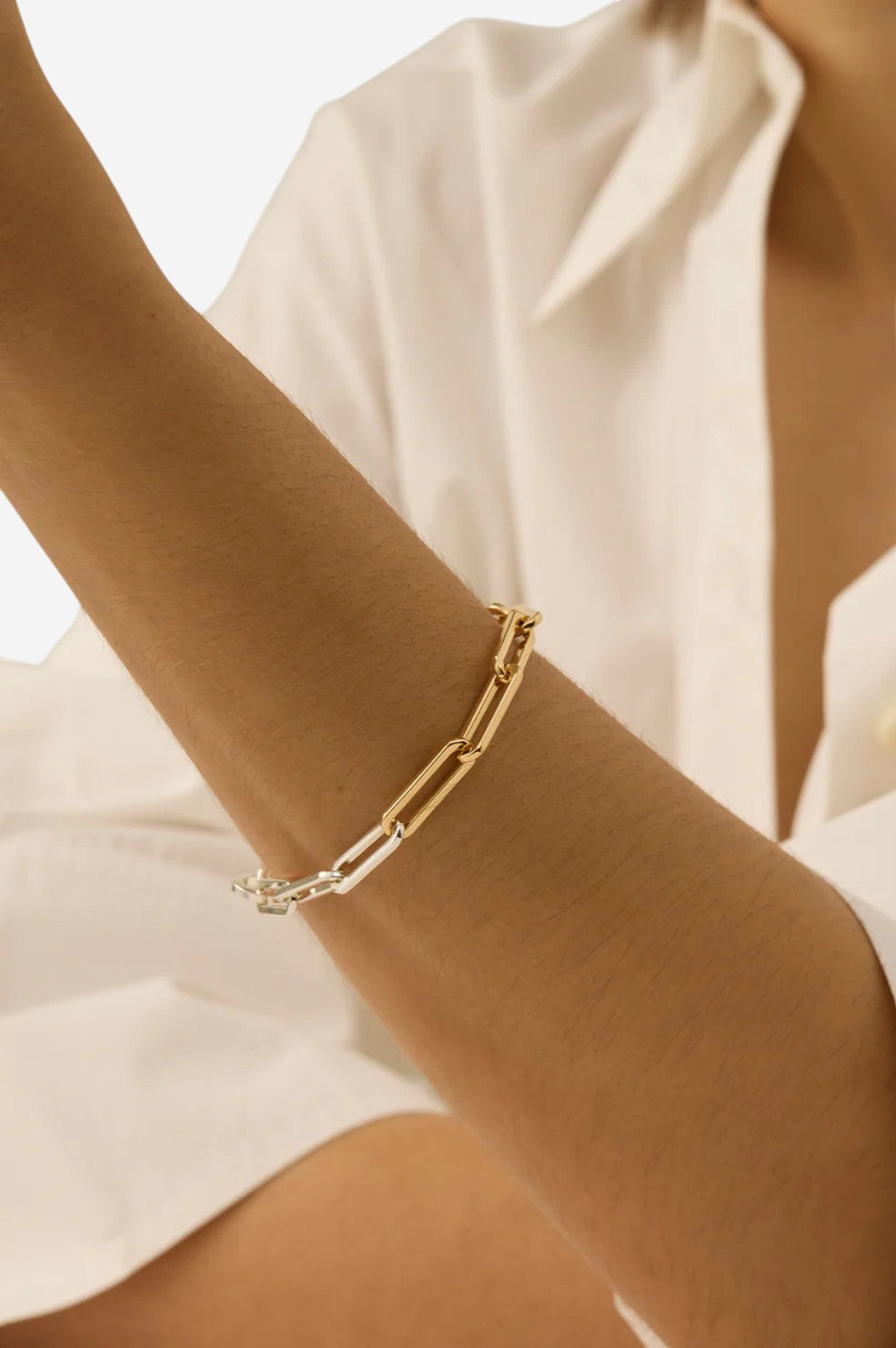 Andi Slim Bracelet - Two-Tone - Shop Yu Fashion