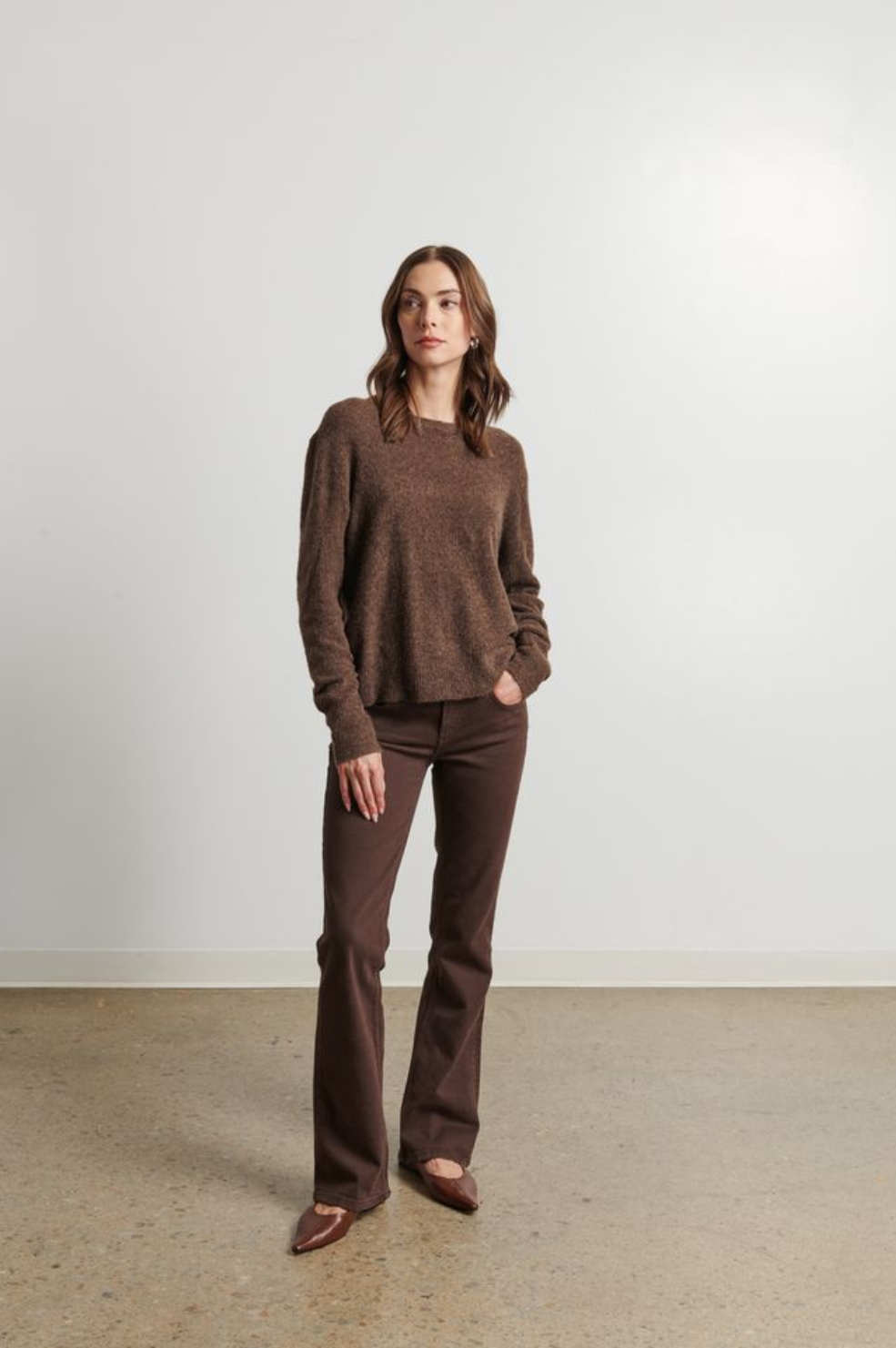 Cecy Sweater - Muscavado - Shop Yu Fashion