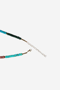 One Of A Kind Mixed Gemstone Necklace - Shop Yu Fashion