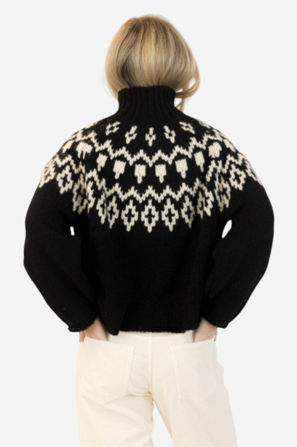 AggieFair Crewneck Pullover - Black/White - Shop Yu Fashion