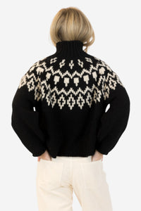 AggieFair Crewneck Pullover - Black/White - Shop Yu Fashion