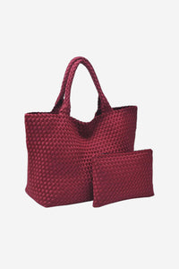 Sky's The Limit Large Tote - Wine - Shop Yu Fashion