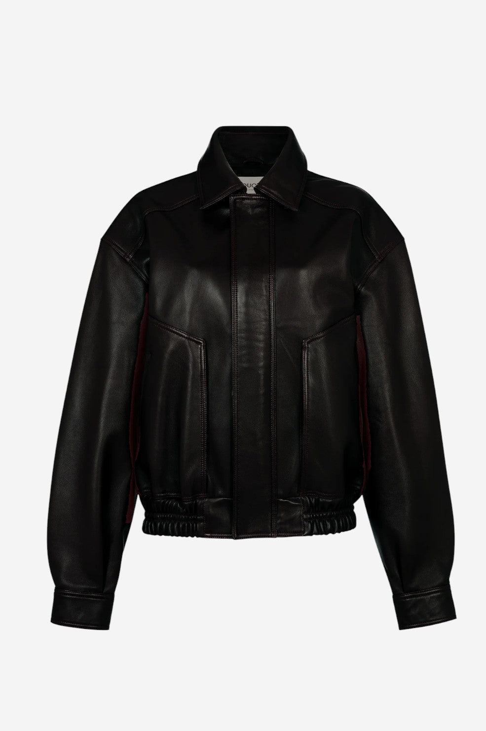 *PRE-ORDER* Florence Leather Bomber - Black - Shop Yu Fashion