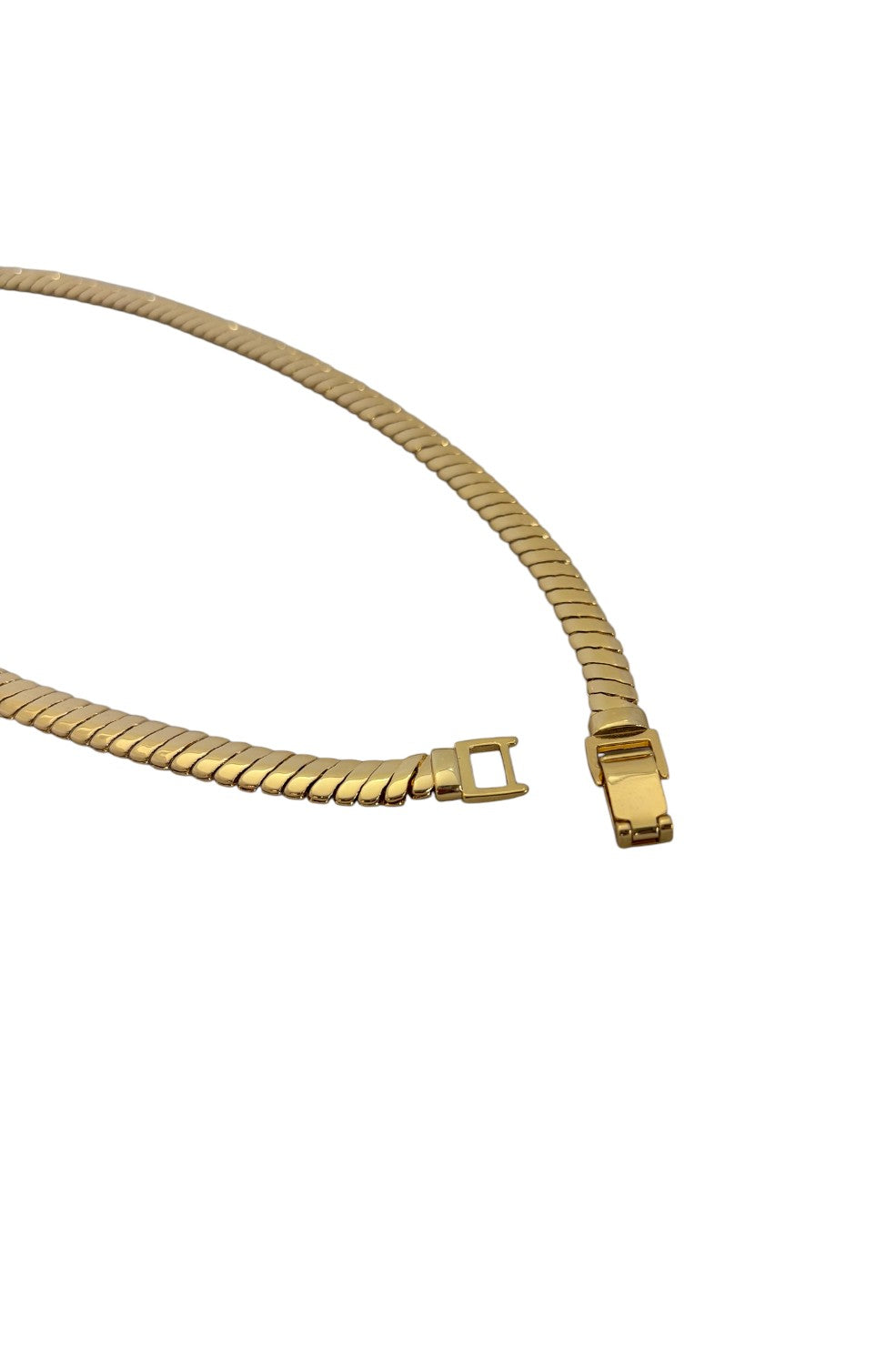 Wide Snake Chain - Gold - Shop Yu Fashion