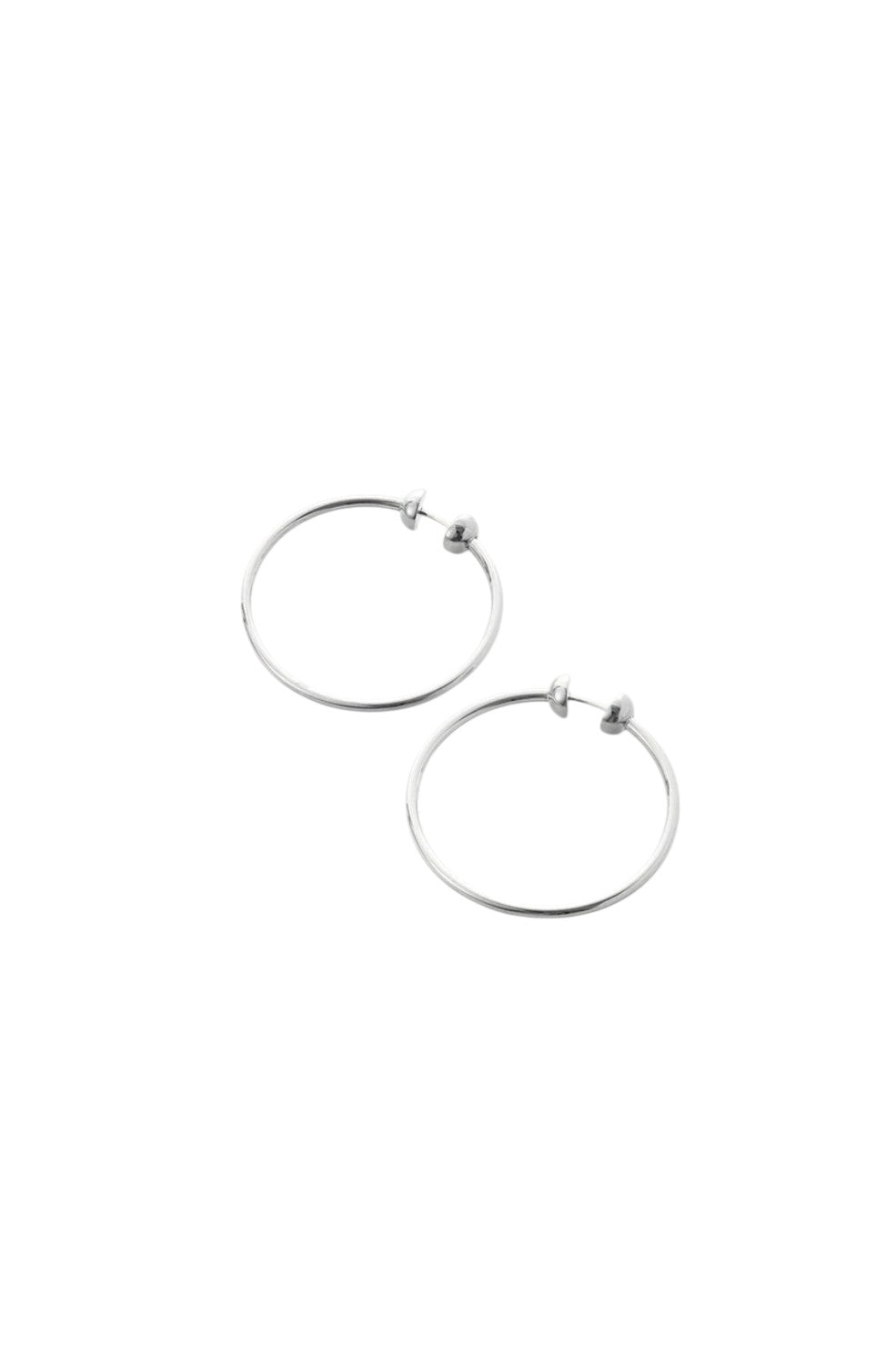 Small Icon Hoops - Silver