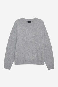 Lee Crew Sweater - Medium Heather Grey - Shop Yu Fashion