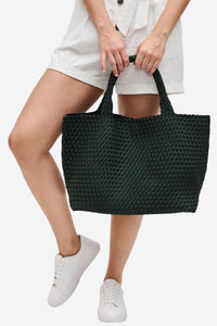 Sky's The Limit Large Tote - Olive - Shop Yu Fashion