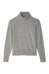 Cashmere Turtleneck - Grey Heather