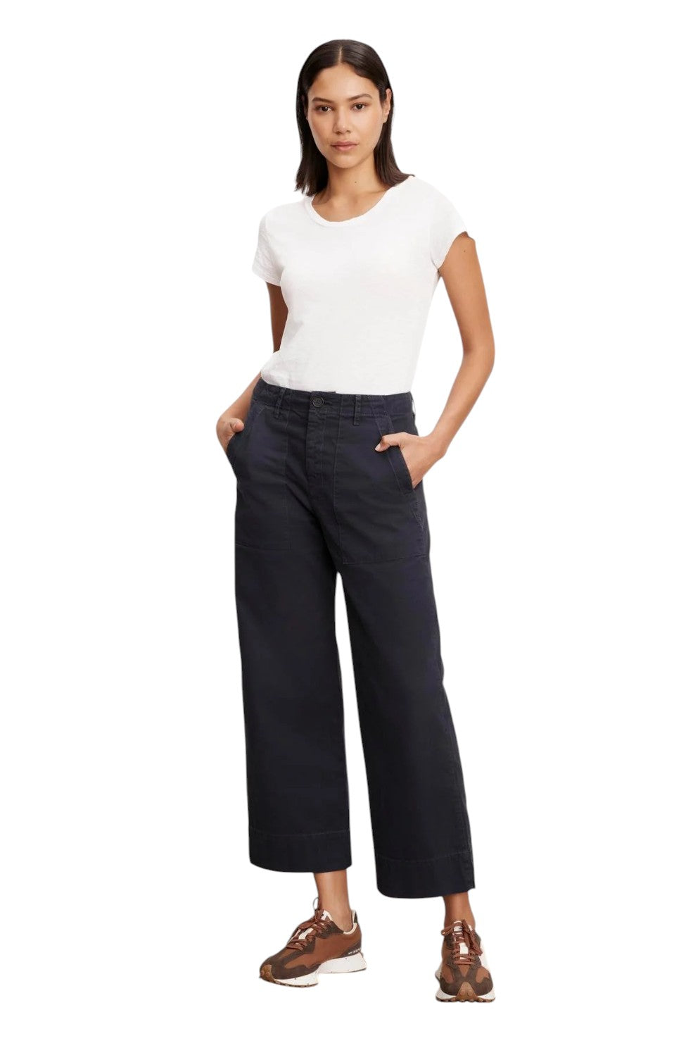 Mya Cotton Canvas Pant - Ash - Shop Yu Fashion