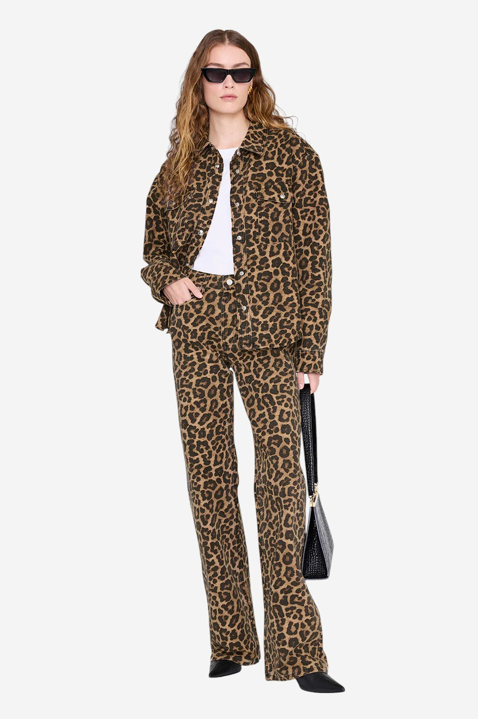 Paxton Shirt - Black and Brown Leopard