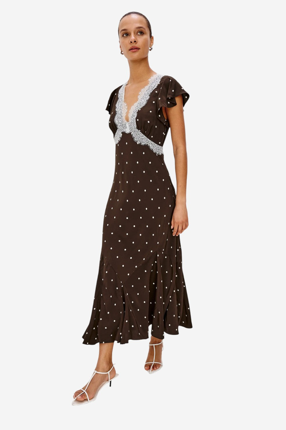 Mattia Dress - Cocoa Polka Dots