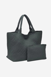 Sky's The Limit Large Tote - Olive - Shop Yu Fashion