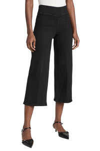 Jetset Wide Leg Crop - Sheen Noir