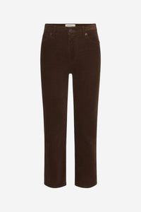 Le Sleek Straight Corduroy  - Bitter Chocolate