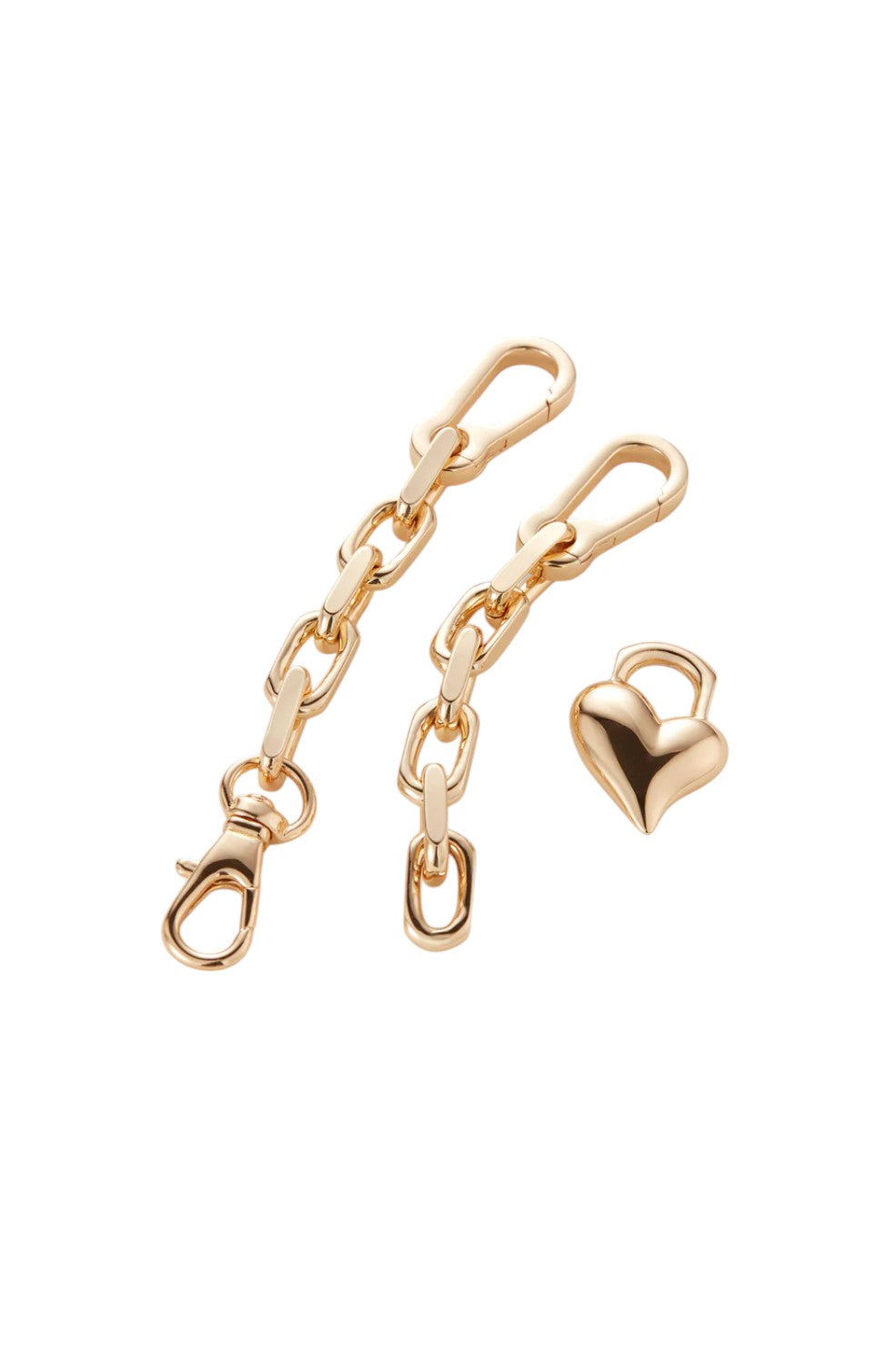 Padlock Heart Chain Bracelet - Gold