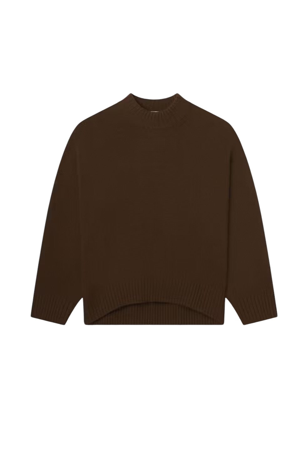 Oversized Cashmere Crew - Moss