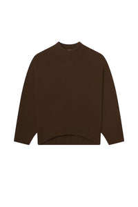 Oversized Cashmere Crew - Moss