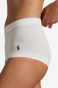 Stretch-Cotton Girl Short - White - Shop Yu Fashion